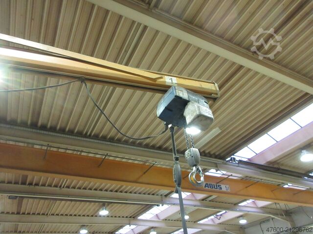 Vægmonteret svingkran Svingkran Kædetalje ABUS LW Drehkran Hallenkran Kran 500KG NL 500KG L 5m incl. Abus GM Kettenzug