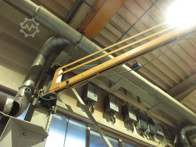 Vægmonteret svingkran Svingkran Kædetalje ABUS LW Drehkran Hallenkran Kran 125KG NL 125KG L 5m incl. Abus GM Kettenzug