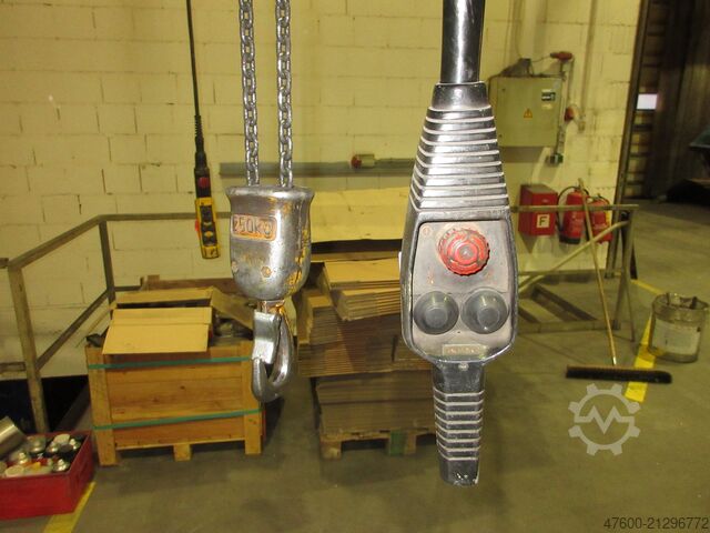 Vægmonteret svingkran Svingkran Kædetalje Demag KBK Drehkran Hallenkran Kran 250KG KBKII 4m Demag DC Kettenzug NL 250KG