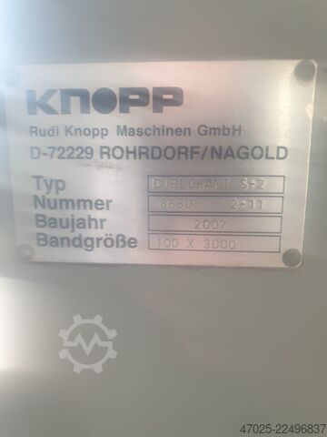 Glasschleifmaschine Knopp Duplokant-S2/BRT-120
