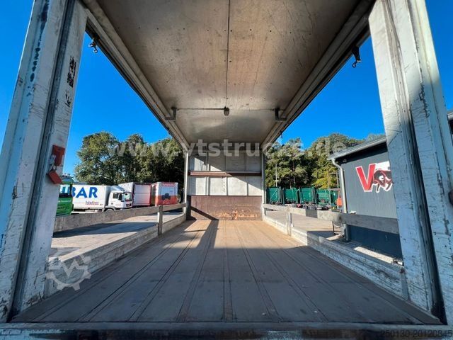 Plattewagen met zeil DAF CF 250 VDL-Abrollkipper mit Planenaufbau und LBW