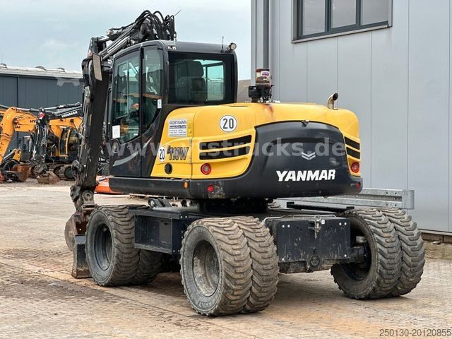 Mobilbagger YANMAR B110W 4x4 Radbagger Verstellausleger