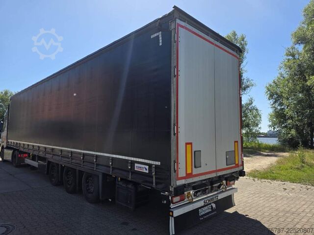 Otevřený návěs s plachtou SCHMITZ CARGOBULL Gardine LL, Hubdach, Lift, 115.913 Original Km!