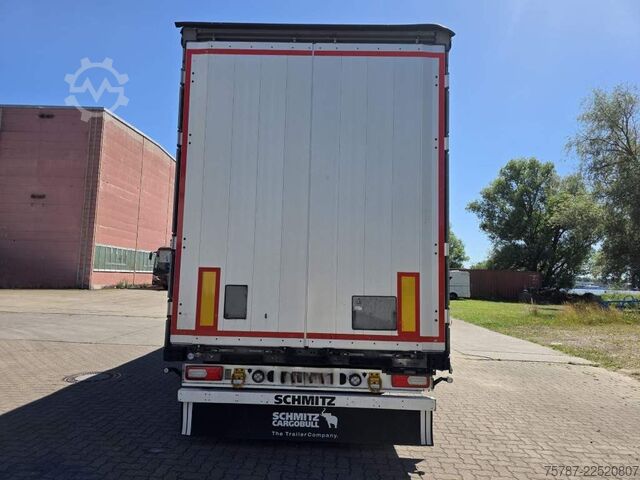 Otevřený návěs s plachtou SCHMITZ CARGOBULL Gardine LL, Hubdach, Lift, 115.913 Original Km!