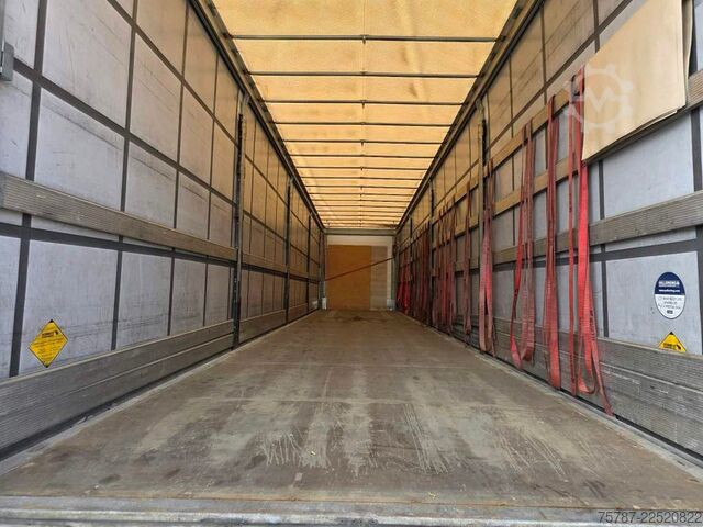 Semiremorcă deschisă cu prelată SCHMITZ CARGOBULL Gardine Standard, 12642XL,Palettenanschlagleiste