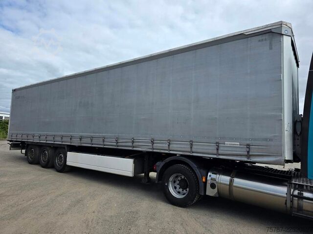 Semiremorcă deschisă cu prelată KRONE Gardine Standard, 12642 XL, 4 Reihen Alu, Lift