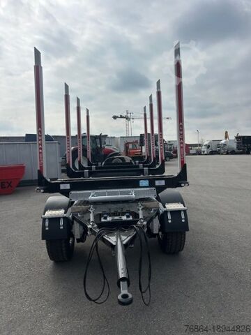 Log trailer MF -CT, HOLZANHäNGER, 3-ACHSEN, 4 RUNGENPAARE,