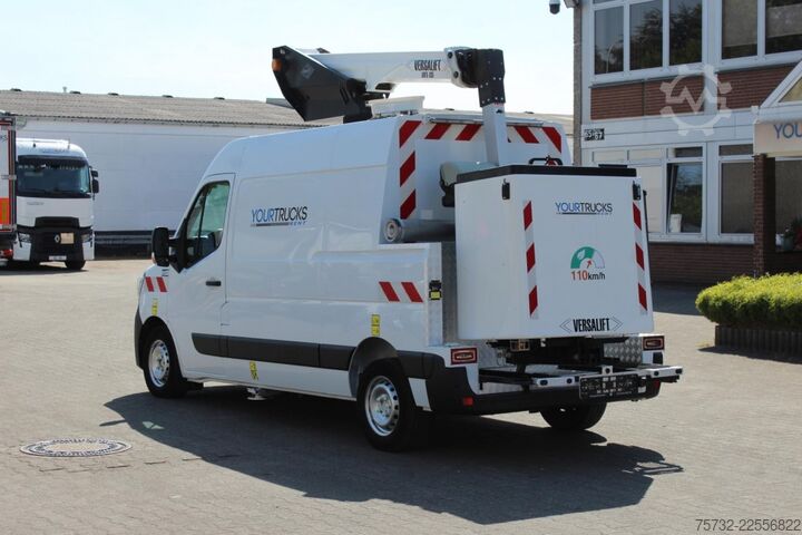 Lastbilsmonterad arbetsplattform Renault Master  Versalift VDTL 14m - 2 Per.Korb 230kg
