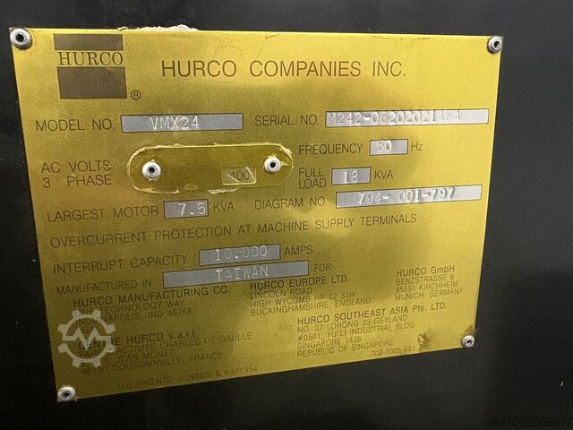 Pionowe centrum obróbcze HURCO VMX24