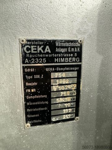 Stoomketel CEKA SDE-Z 750