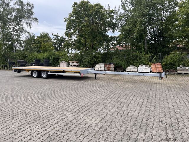 Otvorena prikolica Möslein THT 14-G 7,20 ausziehbar  13,9 t Tandemanhänger- Tieflader, ausziehbar