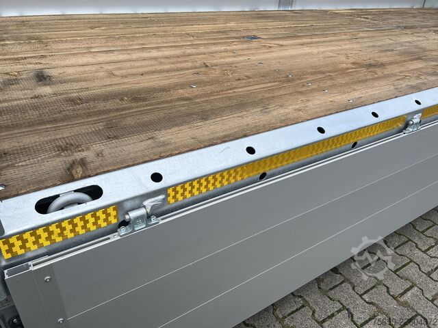 Otvorena prikolica Möslein THT 11- G 6,2  Tandem Pritsche- Tieflader mit Rungentaschen