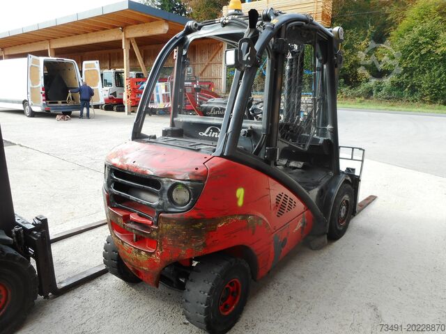 4-Rad-Gabelstapler Linde H30D-01 Triplex + SS + ZV + Halbk.