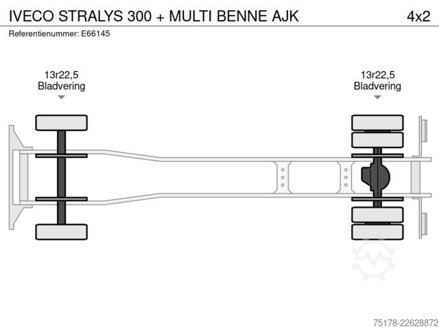 Système BDF IVECO STRALYS 300 + MULTI BENNE AJK