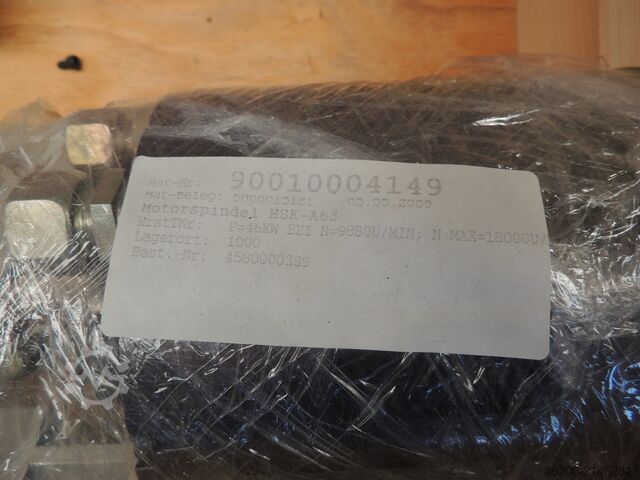 Husillo motor 46 kW 18000 rpm SPL HSK-A63