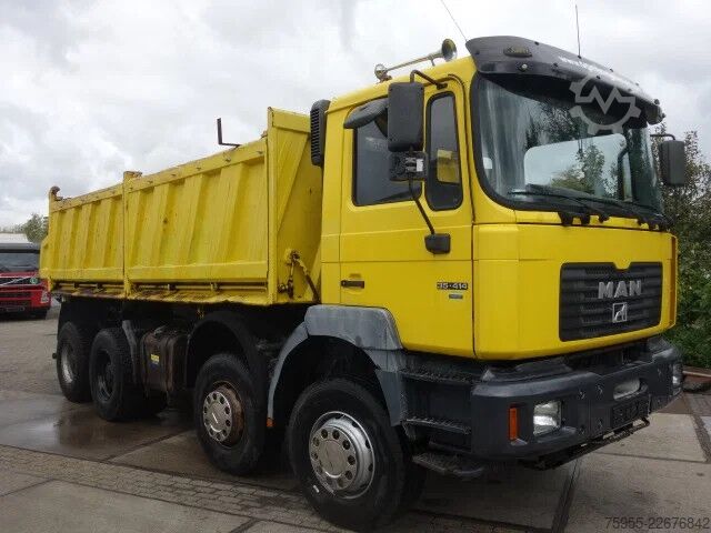 Avfallsbil MAN 35.414 8X4 MEILLERKIPPER,MANUAL FEULPOMP,INTARDER