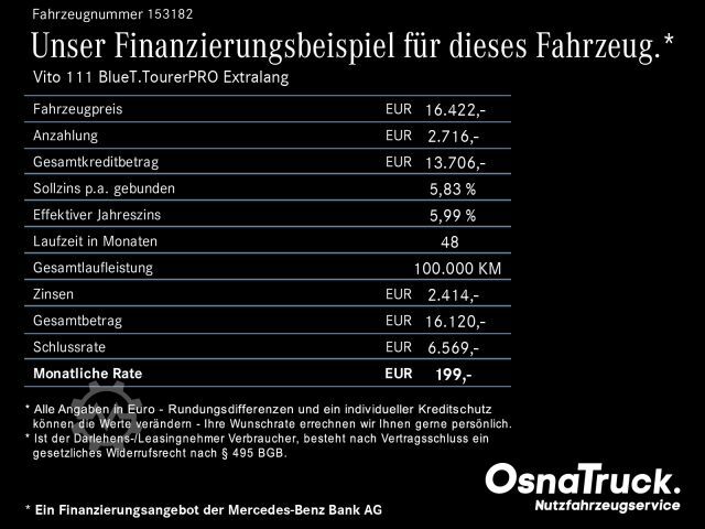 Minibus MERCEDES-BENZ Vito 111 rerPRO Extralang Klima,8-Sitze