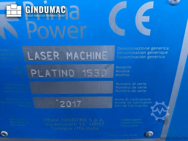 Máquina de corte a laser CO2 Prima Power Platino 1530 (2017)
