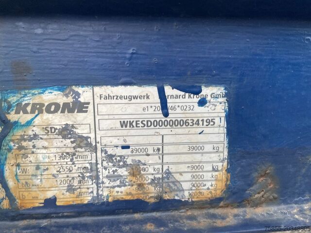 Transport de volume Krone Mega Mega / Volume / BPW Axles / Drumbrakes