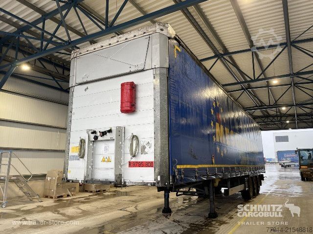 Open semitrailer with tarp Schmitz Cargobull Curtainsider Mega