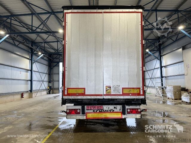 Open semitrailer with tarp Schmitz Cargobull Curtainsider Mega