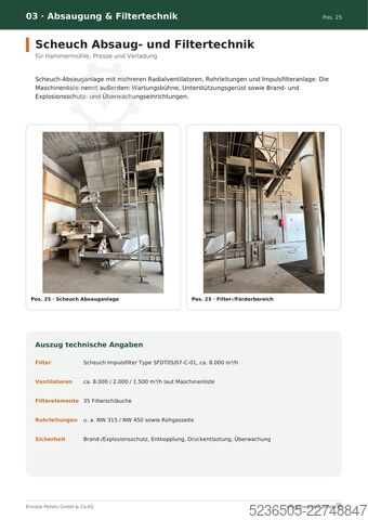 Prensa de pellets Salmatec, Bruks, Rematec 