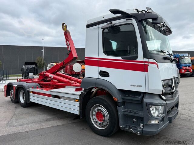 Kroghejselastbil MERCEDES-BENZ Actros 2546 6x2 Hyva Hooklift / Abrollkipper