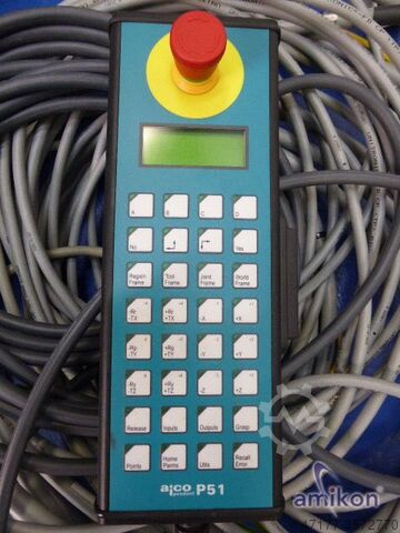 Sigpack Systems con un dispositivo de programación handheld Bosch XR31-3 mit Manz Aico Pendant P51