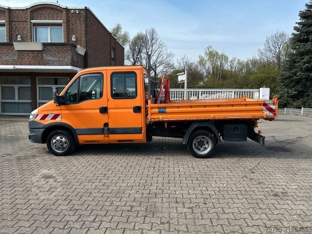 Driezijdige kipper bestelwagen IVECO 50C17K 3Skipper mit Maxlift-Kran