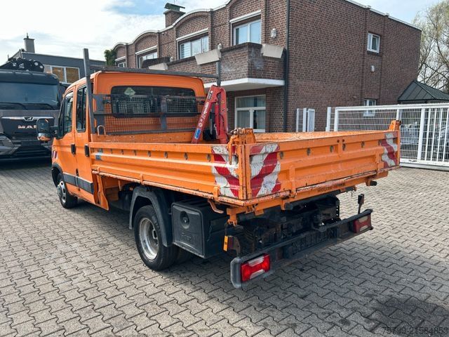 Driezijdige kipper bestelwagen IVECO 50C17K 3Skipper mit Maxlift-Kran