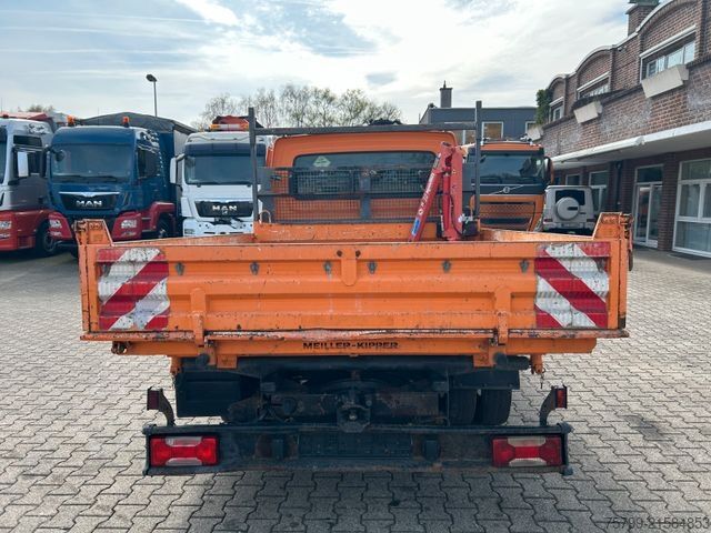 Driezijdige kipper bestelwagen IVECO 50C17K 3Skipper mit Maxlift-Kran