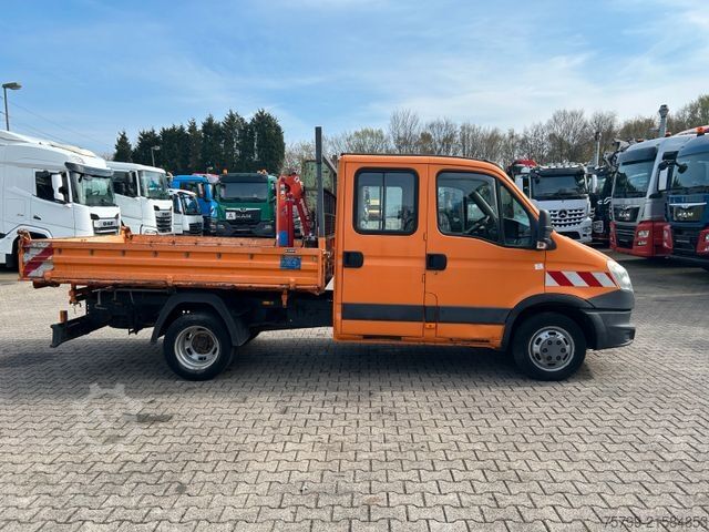 Driezijdige kipper bestelwagen IVECO 50C17K 3Skipper mit Maxlift-Kran