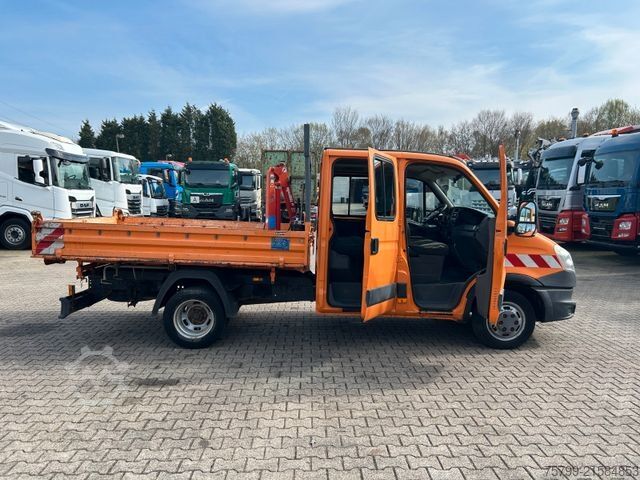 Driezijdige kipper bestelwagen IVECO 50C17K 3Skipper mit Maxlift-Kran