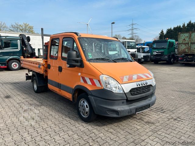 Driezijdige kipper bestelwagen IVECO 50C17K 3Skipper mit Maxlift-Kran