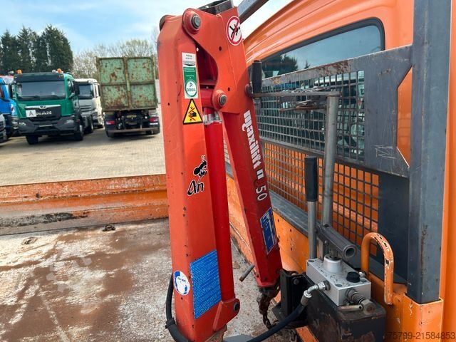 Driezijdige kipper bestelwagen IVECO 50C17K 3Skipper mit Maxlift-Kran