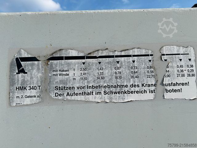 Autolaadkraan MERCEDES-BENZ 2632 HMK Dachdeckerkran 6x6