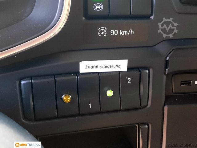 Vrachtwagen met bakwagen SCANIA R 410 Durchlade-Kofferzug 2xLBW Lenkachse Retard