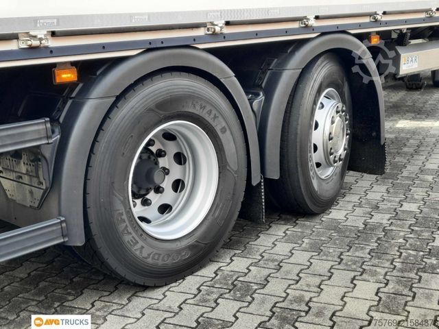 Vrachtwagen met bakwagen SCANIA R 410 Durchlade-Kofferzug 2xLBW Lenkachse Retard