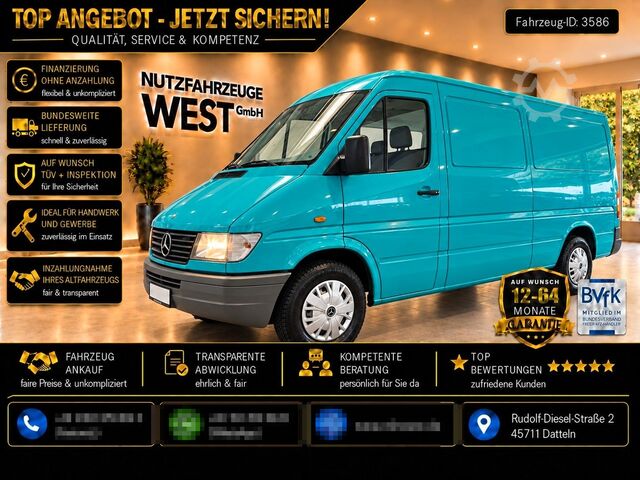 Panelová dodávka MERCEDES-BENZ Sprinter 312 D Flach+Lang*German Car*
