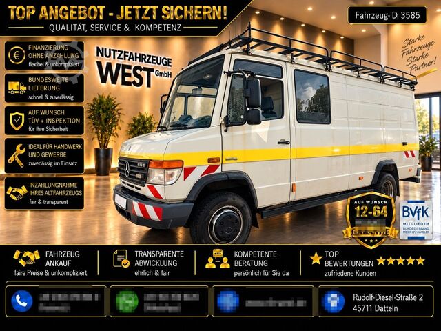 Dodávka s vysokou střechou MERCEDES-BENZ Vario 616/816 D DoKa Mixto Kasten*Klima*TÜV NEU*