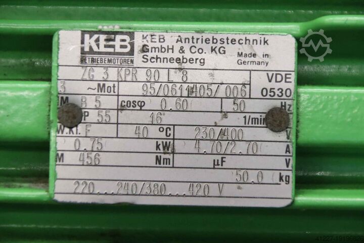 Rotační ventil 0,75 kW 16 ot/min JKF B750S