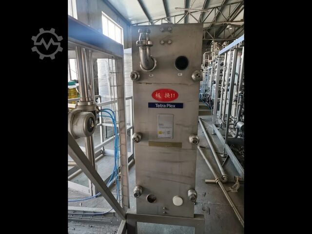 Použitý Tetra Pak pasterizátor se dvěma provozními režimy, 10 tun – rok výroby 2014. ALFA LAVAL Tetra Therm Lacta