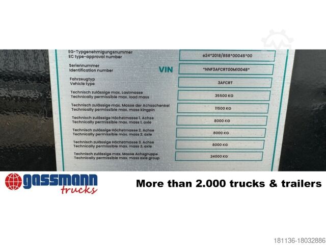 Ημιρυμουλκούμενο ανατρεπόμενο Euro ATM 27, HARDOX Stahlmulde ca. 27m³,