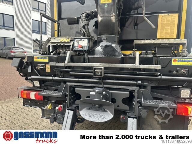 Kipper LKW Mercedes-Benz Arocs 3345 K 6x4, Heckkran Hiab Jonsered 1300RS79,