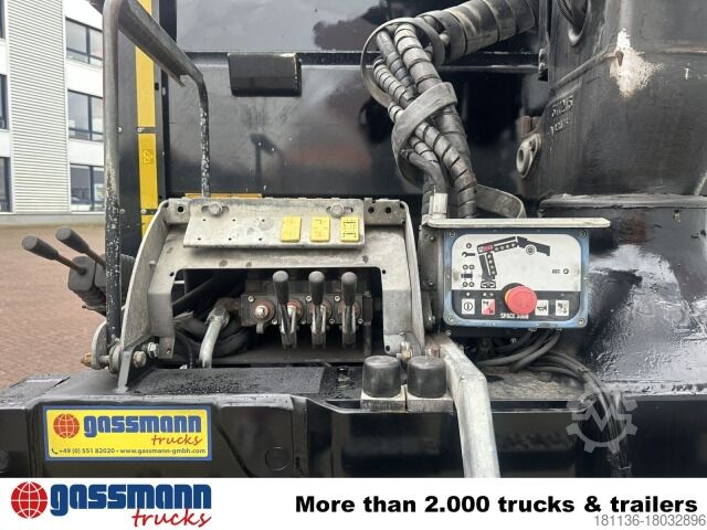 Kipper LKW Mercedes-Benz Arocs 3345 K 6x4, Heckkran Hiab Jonsered 1300RS79,