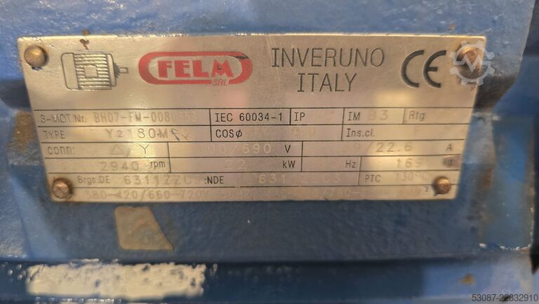 Ventilatore industriale 22 kW SAMA CPS RF