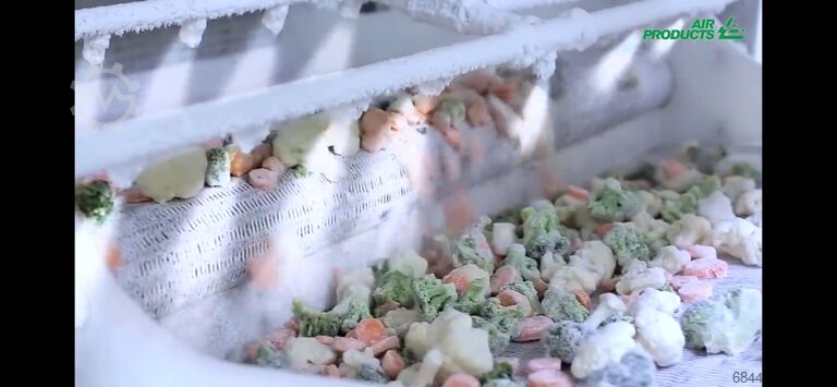 IQF mrazicí tunel – dusíkový tunel Air Products IQF Freezer Stikstofvriezer – Freshline