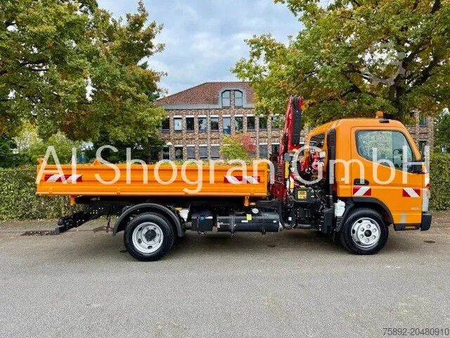 3 taraflı damper Mitsubishi Fuso 7C18 / Kipper Mit Kran Fassi F50A/Eu6d