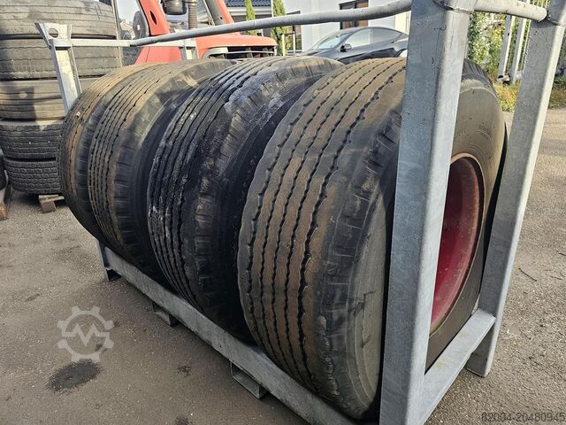 2010 BRIDGESTONE | R 164 \ DORSE LASTİĞİ | 425/65 R 22.5 | 4 ADET | 12-12-8-5 MM DİŞ DERİNLİĞİ| BRIDGESTONE | R 164 \ TRAILERBAND | 425/65 R 22.5| 4 STUKS | ...