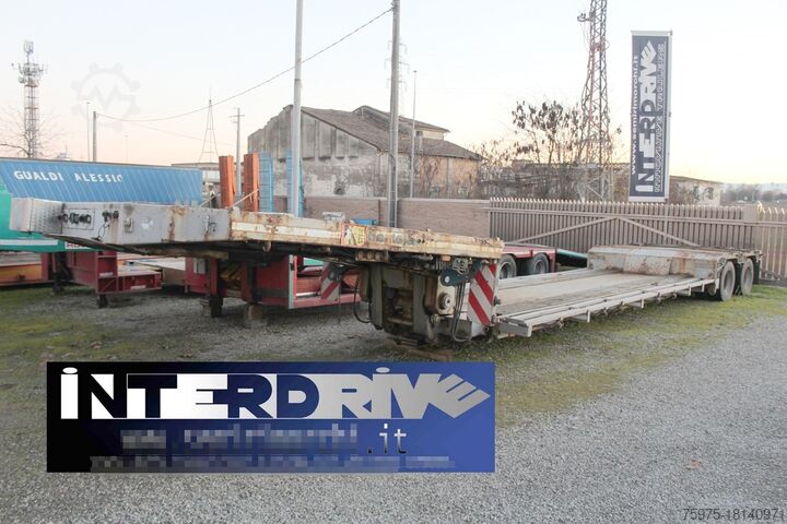 Semiremorcă cu încărcătură joasă pentru transportul utilajelor de construcții bertoja